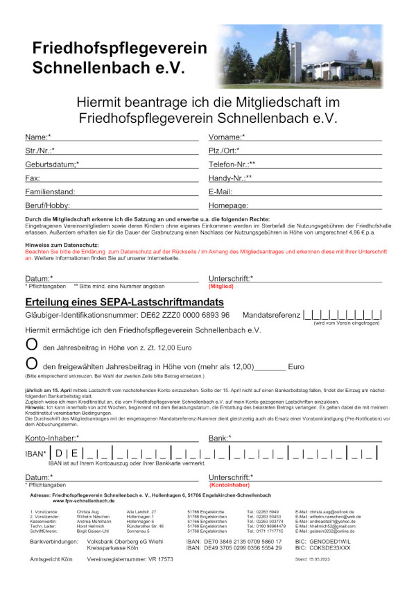 FPV Mitgliedsantrag National mit Datenschutzerklarung 2022 09 20 page 1